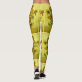 Van Gogh Sunflowers Leggings (Rückseite)