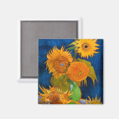 Van Gogh Sunflowers Magnet (Vorderseite/Rückseite)