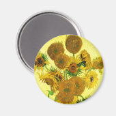 Van Gogh Sunflowers Magnet (Vorderseite/Rückseite)