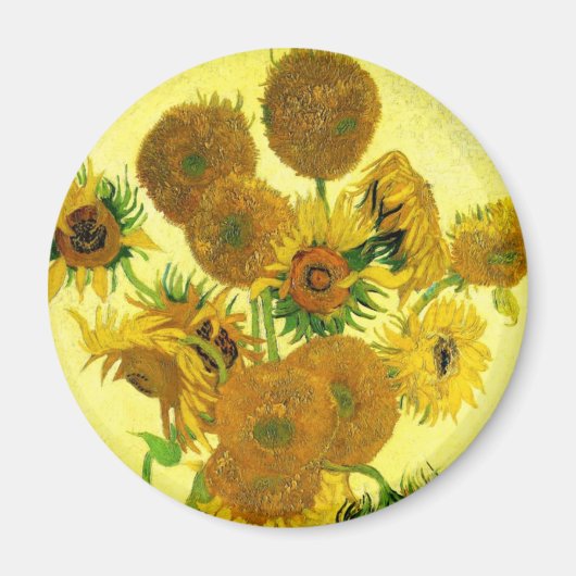 Van Gogh Sunflowers Magnet (Vorne)