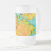 Van Gogh Sunflowers Mattglas Bierglas (VorderseiteRechts)