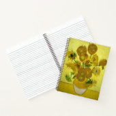Van Gogh Sunflowers Notebook Notizblock (Innenseite)