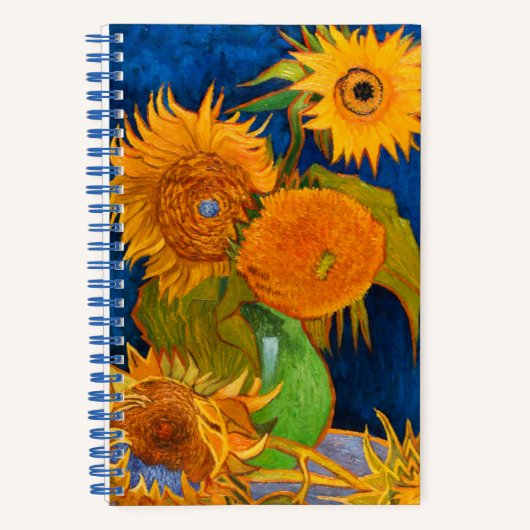Van Gogh Sunflowers Notizblock (Vorderseite)