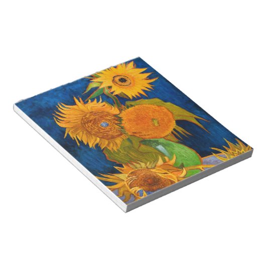 Van Gogh Sunflowers Notizblock (angewinkelt)