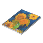 Van Gogh Sunflowers Notizblock (Rotiert)