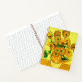 Van Gogh Sunflowers Notizblock (Innenseite)