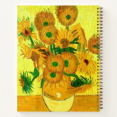 Van Gogh Sunflowers Notizblock (Rückseite)