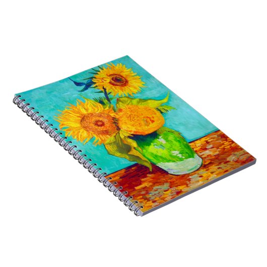 Van Gogh Sunflowers  Notizblock (Rechte Seite)