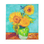 Van Gogh Sunflowers Notizblock (Vorderseite)