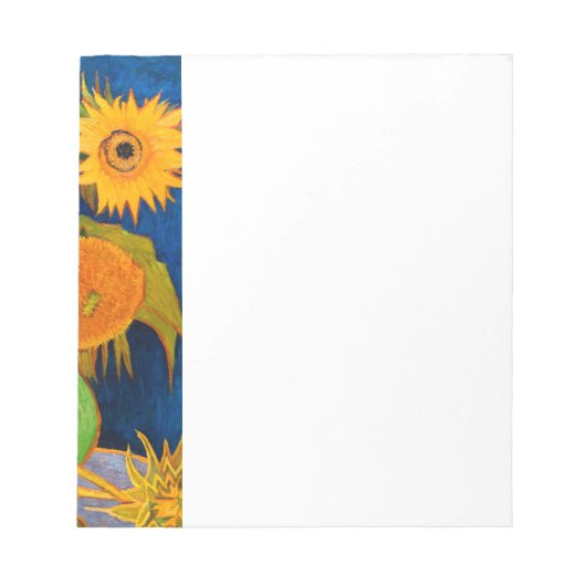 Van Gogh Sunflowers Notizblock (Vorderseite)