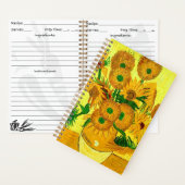 Van Gogh Sunflowers Notizblock (Innen)