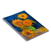 Van Gogh Sunflowers Notizblock (Rechte Seite)
