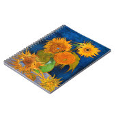 Van Gogh Sunflowers Notizblock (Linke Seite)