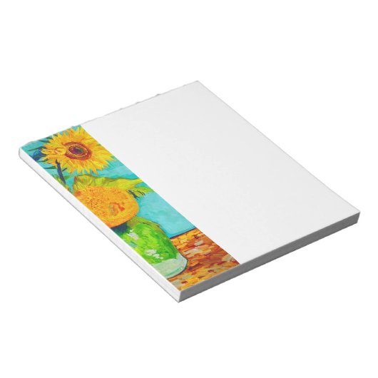 Van Gogh Sunflowers Notizblock (angewinkelt)