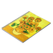Van Gogh Sunflowers Notizblock (Linke Seite)