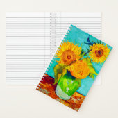 Van Gogh Sunflowers Notizblock (Innen)