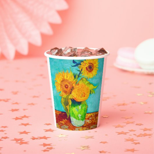 Van Gogh Sunflowers Pappbecher (Insitu)