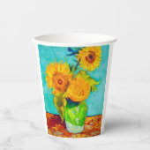 Van Gogh Sunflowers Pappbecher (Vorderseite)