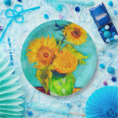 Van Gogh Sunflowers Pappteller (Party)