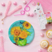 Van Gogh Sunflowers Pappteller (Party)