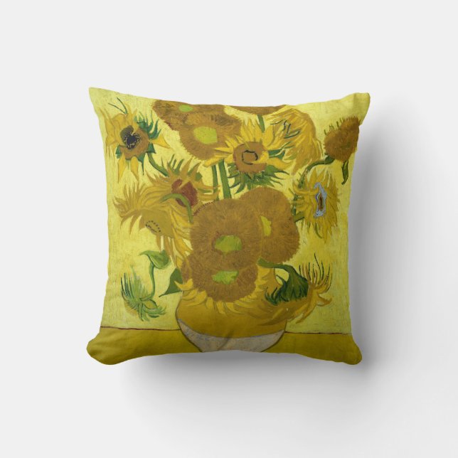 Van Gogh Sunflowers Pillow Kissen (Vorderseite)