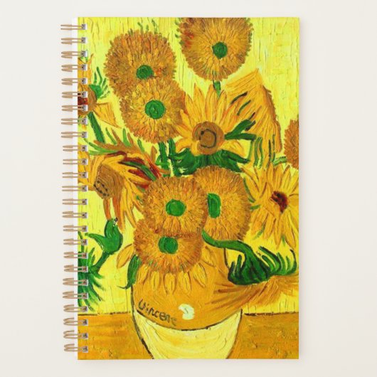 Van Gogh Sunflowers Planer (Vorderseite)