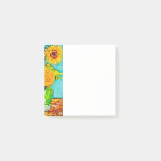 Van Gogh Sunflowers Post-it Klebezettel (Vorderseite)