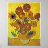 Van Gogh Sunflowers Poster (Vorne)