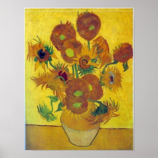 Van Gogh Sunflowers Poster (Vorne)