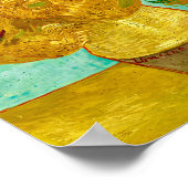 Van Gogh Sunflowers Poster (Ecke)
