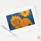 Van Gogh Sunflowers Rechteckiger Aufkleber (Umschlag)