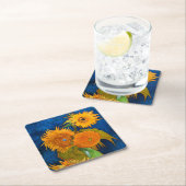 Van Gogh Sunflowers Rechteckiger Pappuntersetzer (Vor Ort)