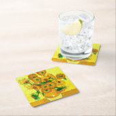 Van Gogh Sunflowers Rechteckiger Pappuntersetzer (Vor Ort)