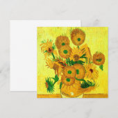 Van Gogh Sunflowers Save The Date (Vorne/Hinten)