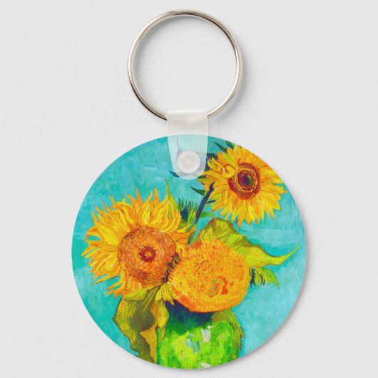 Van Gogh Sunflowers Schlüsselanhänger (Vorderseite)