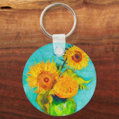 Van Gogh Sunflowers Schlüsselanhänger (Vorderseite)