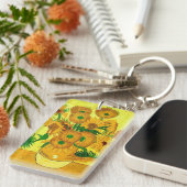 Van Gogh Sunflowers Schlüsselanhänger (Vorderseite rechts)