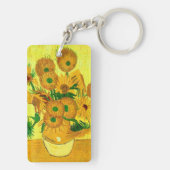 Van Gogh Sunflowers Schlüsselanhänger (Rückseite)