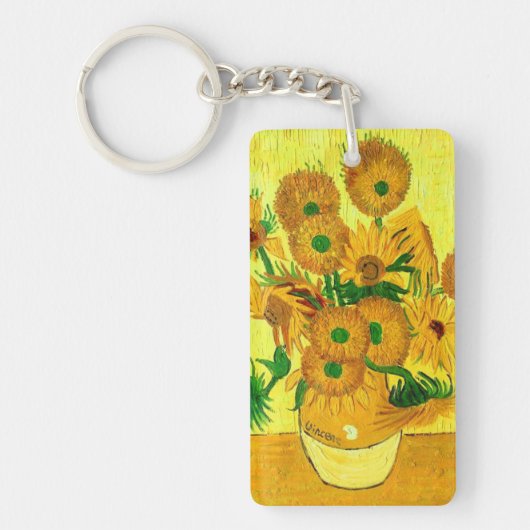 Van Gogh Sunflowers Schlüsselanhänger (Vorderseite)