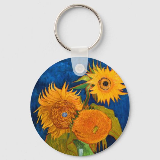 Van Gogh Sunflowers Schlüsselanhänger (Vorderseite)