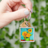 Van Gogh Sunflowers Schlüsselanhänger (Hand)