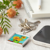 Van Gogh Sunflowers Schlüsselanhänger (Seite)