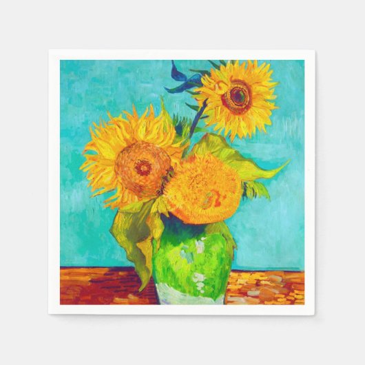 Van Gogh Sunflowers Serviette (Vorderseite)