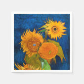 Van Gogh Sunflowers Serviette (Vorderseite)