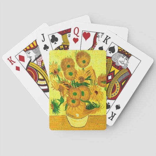 Van Gogh Sunflowers Spielkarten (Rückseite)