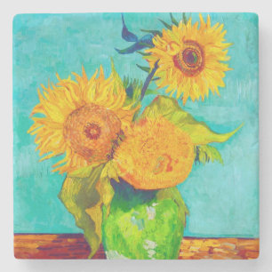 Van Gogh Sunflowers Steinuntersetzer