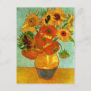 van Gogh - Sunflowers, Still life Vase with 12 Postkarte