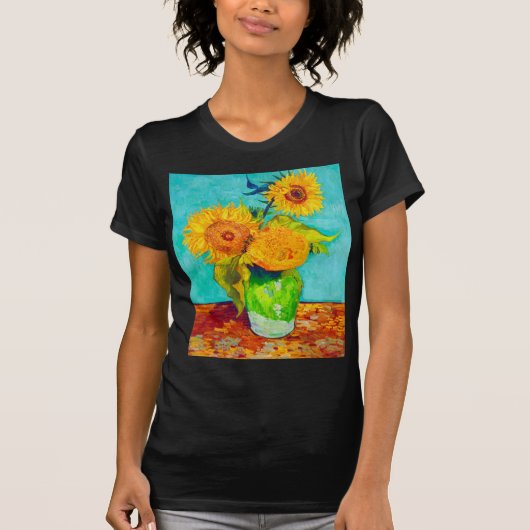 Van Gogh Sunflowers T-Shirt (Vorderseite)