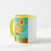 Van Gogh Sunflowers Tasse (Vorderseite Links)