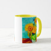 Van Gogh Sunflowers Tasse (VorderseiteRechts)